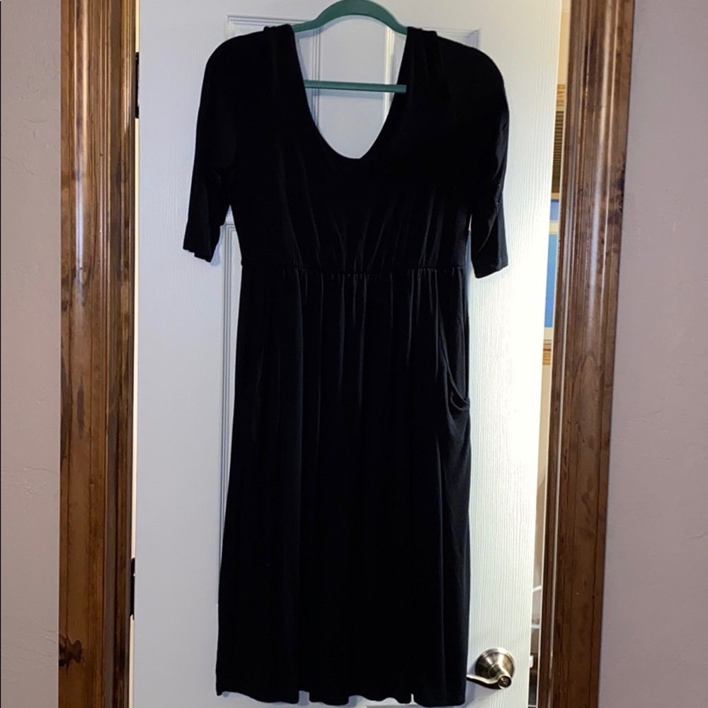 Pink blush cotton dress, maternity size large